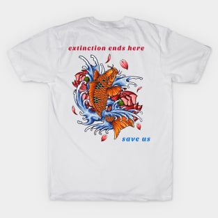 extinction ends here, save  us T-Shirt